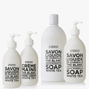 Liquid Marseille Soap & Refill Set - White Tea - Cie Luxe | Your Life Styled