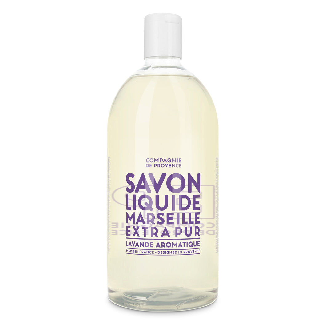 Liquid Marseille Soap Refill 33.8 fl. oz. - Aromatic Lavender - Cie Luxe | Your Life Styled