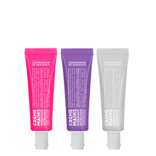 Load image into Gallery viewer, Floral Travel Hand Cream Trio - Rose, Cotton &amp; Lavender