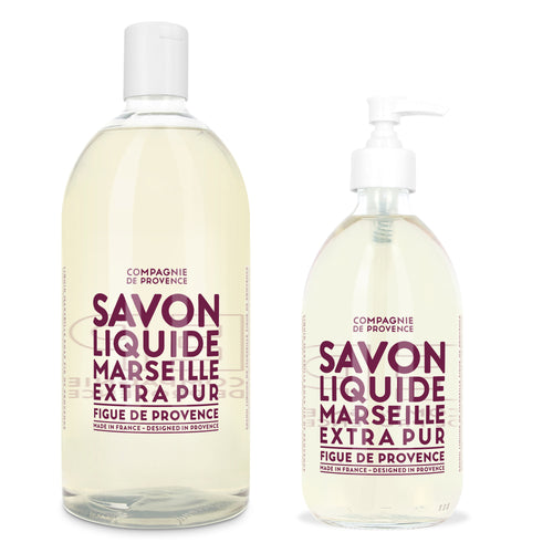 Liquid Marseille Soap & Refill Set - Fig of Provence - Cie Luxe | Your Life Styled