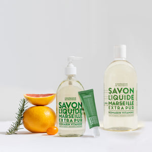Liquid Marseille Soap Refill 33.8 fl. oz. - Revitalizing Rosemary - Cie Luxe | Your Life Styled