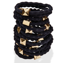 Load image into Gallery viewer, Gold Stud - Black - Cie Luxe | Your Life Styled