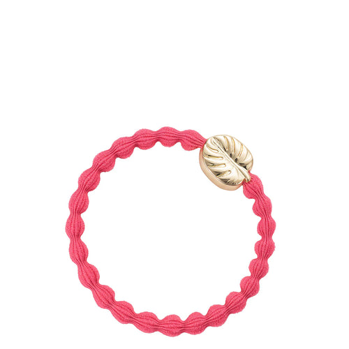 Gold Palm Leaf - Neon Peach
