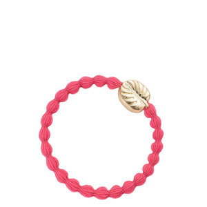Gold Palm Leaf - Neon Peach