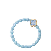 Load image into Gallery viewer, Enamel Gold Quatrefoil - Sky Blue