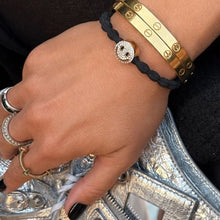 Load image into Gallery viewer, Bling Smiley Face - Black