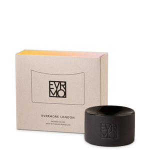 Porcelain Incense Holder, Black