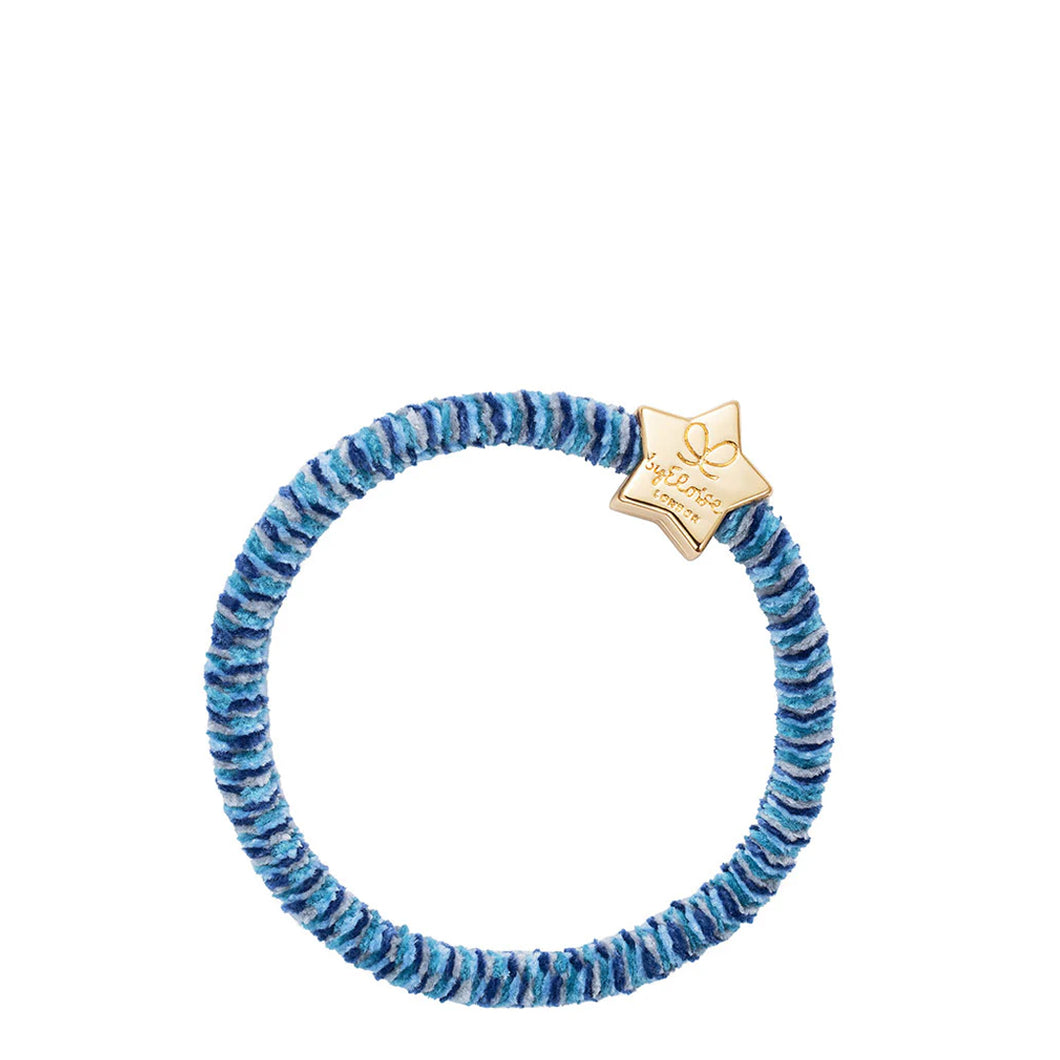 Velvet Gold Star - Indigo