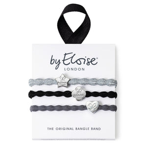 Stylish Silver 3 Bangle Bands Set - Cie Luxe | Your Life Styled