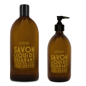 Relaxing Liquid Marseille Soap & Refill Set - Anise Lavender Bundle