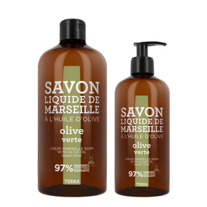 Liquid Soap & Refill - Green Olive