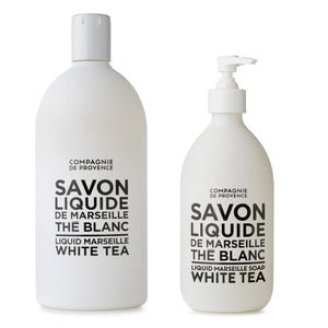 Liquid Marseille Soap & Refill Set - White Tea Bundle