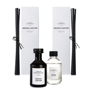 Smoked Leather Luxury Diffuser & Refill