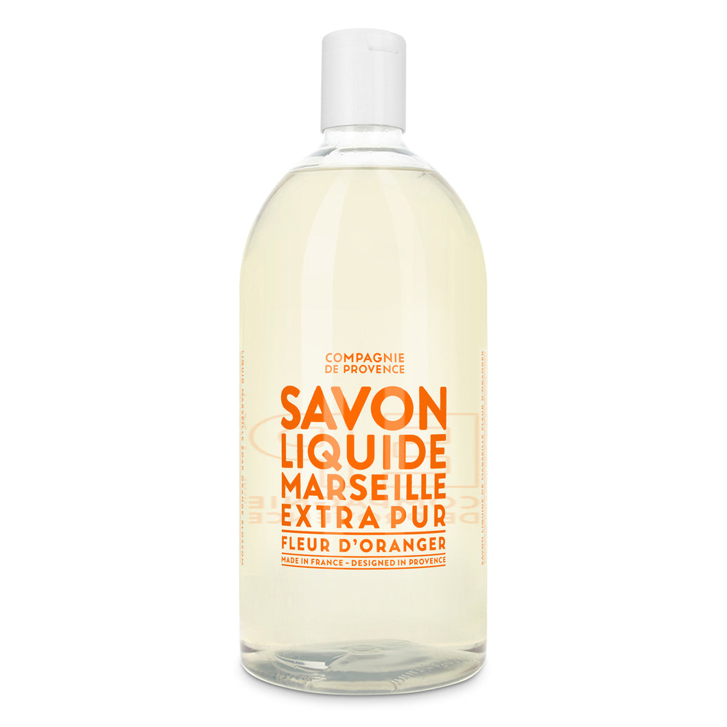 Liquid Marseille Soap Refill 33.8 fl. oz. - Orange Blossom - Cie Luxe | Your Life Styled