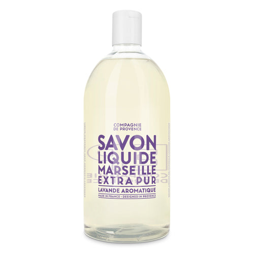 Liquid Marseille Soap Refill 33.8 fl. oz. - Aromatic Lavender - Cie Luxe | Your Life Styled