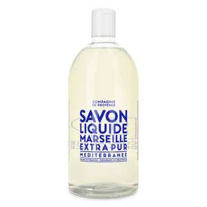 Liquid Marseille Soap Refill 33.8 fl. oz. - Mediterranean Sea - Cie Luxe | Your Life Styled