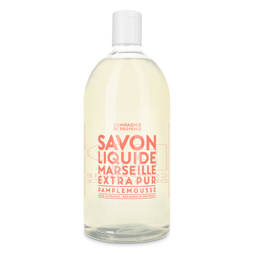 Liquid Marseille Soap Refill 33.8 fl. oz. - Pink Grapefruit - Cie Luxe | Your Life Styled