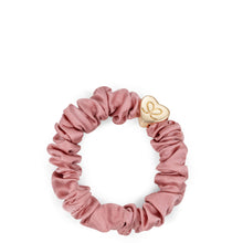 Load image into Gallery viewer, Silk Scrunchie Gold Heart - Rose Tan - Cie Luxe | Your Life Styled