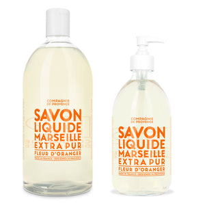 Liquid Marseille Soap & Refill Set - Orange Blossom - Cie Luxe | Your Life Styled