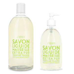 Liquid Marseille Soap & Refill Set - Fresh Verbena - Cie Luxe | Your Life Styled