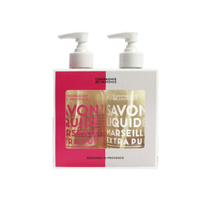 Liquid Marseille Soap Cotton Flower & Wild Rose Liquid Marseille Soap Duo