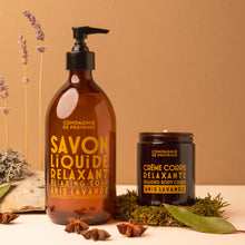 Load image into Gallery viewer, Relaxing Liquid Marseille Soap &amp; Body Cream - Anise Lavender Duo