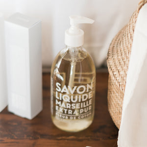 Liquid Marseille Soap & Refill Set - Cotton Flower - Cie Luxe | Your Life Styled