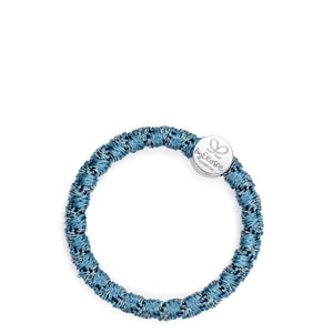 Woven Silver Circle - Atlantic Blue